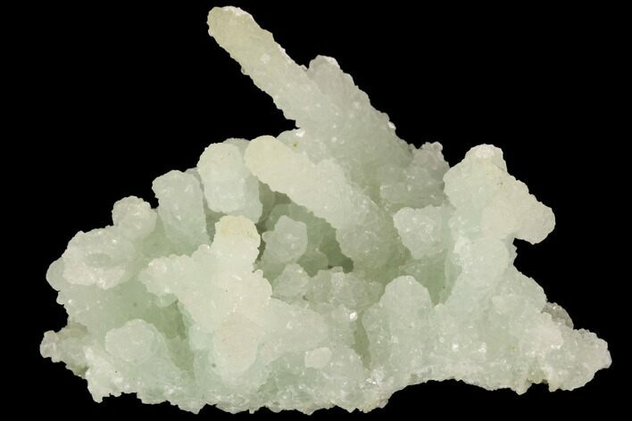 Green Prehnite Crystal Cluster - India #91326